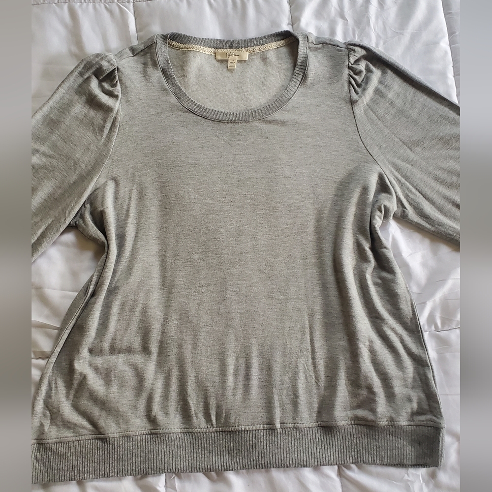 Peyton Primrose Fleece Lined Sweatshirt Women's 2XL Light Heather Grey